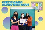 Certificado para alunos que se destacaram no 1° semestre de 2021