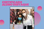 Certificado para alunos que se destacaram no 1° semestre de 2021