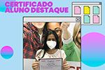 Certificado para alunos que se destacaram no 1° semestre de 2021