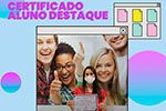 Certificado para alunos que se destacaram no 1° semestre de 2021