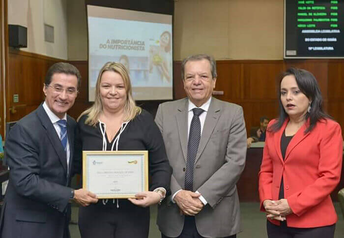 Homenagem Assembléia Legislativa - Professora Júlia  Christina Marques de Paiva