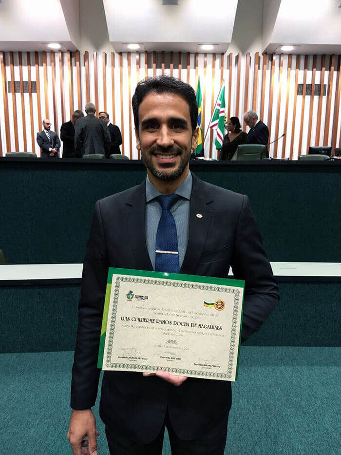 Homenagem Assembléia Legislativa - Coordenador de estágios Prof.Luís Guilherme