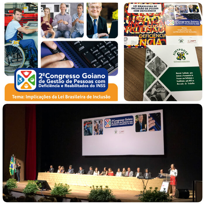 Participação IUESO - II Congresso goiano de  gestão de pessoas com deficiência e reabilitados do INSS